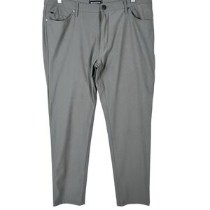 Bronxton CrossTech Mens Performance stretch Pants Gray Straight Leg Size 34x30